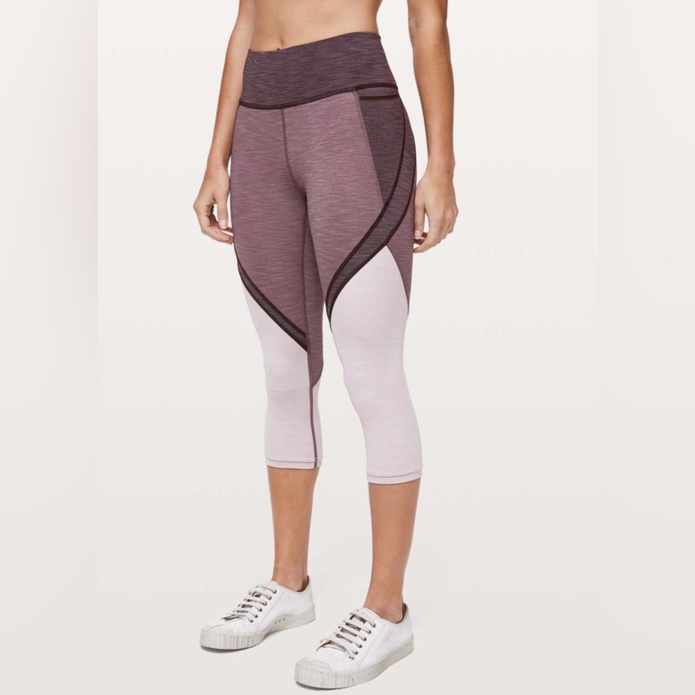 Lululemon Early Extension High-Rise Crop Leggings Purple Size 6